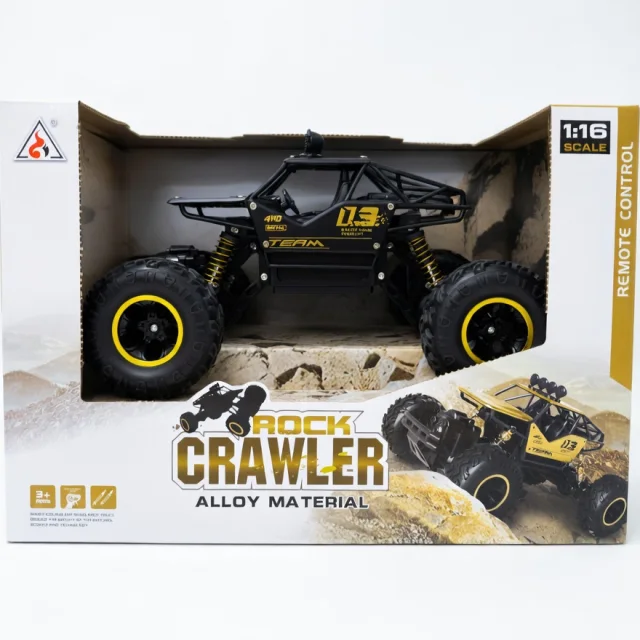 Rock Crawler დისტანციური მანქანა შავი