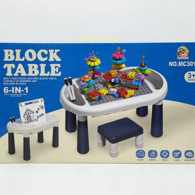 ბლოკების მაგიდა MC301 – 49 ცალი (6-ში-1)