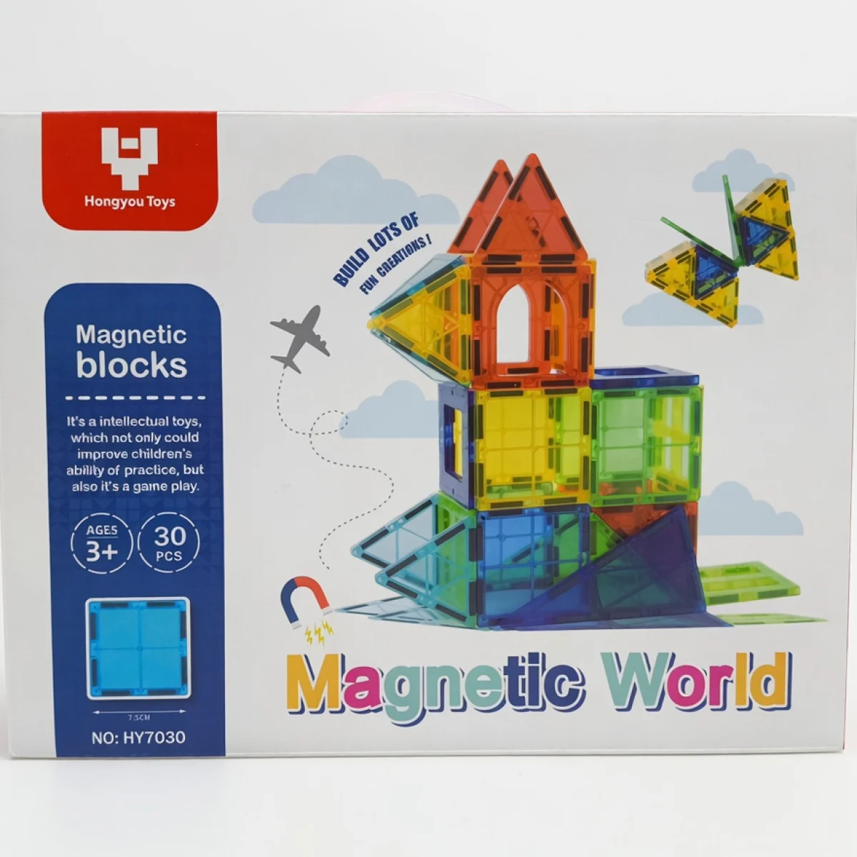 Magnetic World მაგნიტური ბლოკები – 30 ცალი