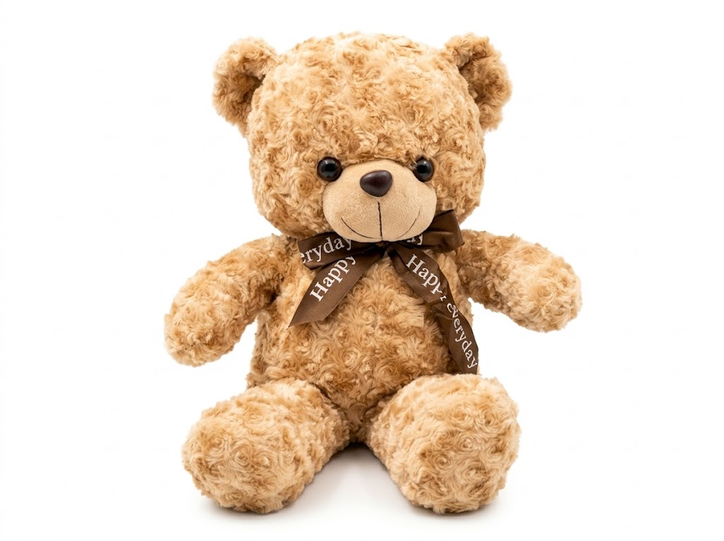 Teddy Bear Plush Ribbon
