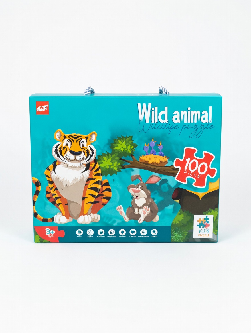 Wild Animal Puzzle 100 Pieces (Tiger)